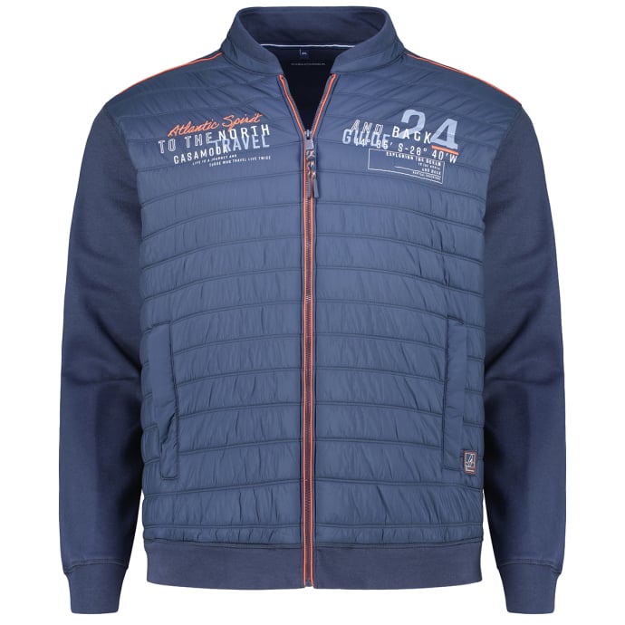 CASA MODA Sweatjacke mit Steppeinsatz CASA MODA Sweatjacke mit Steppeinsatz von CASA MODA