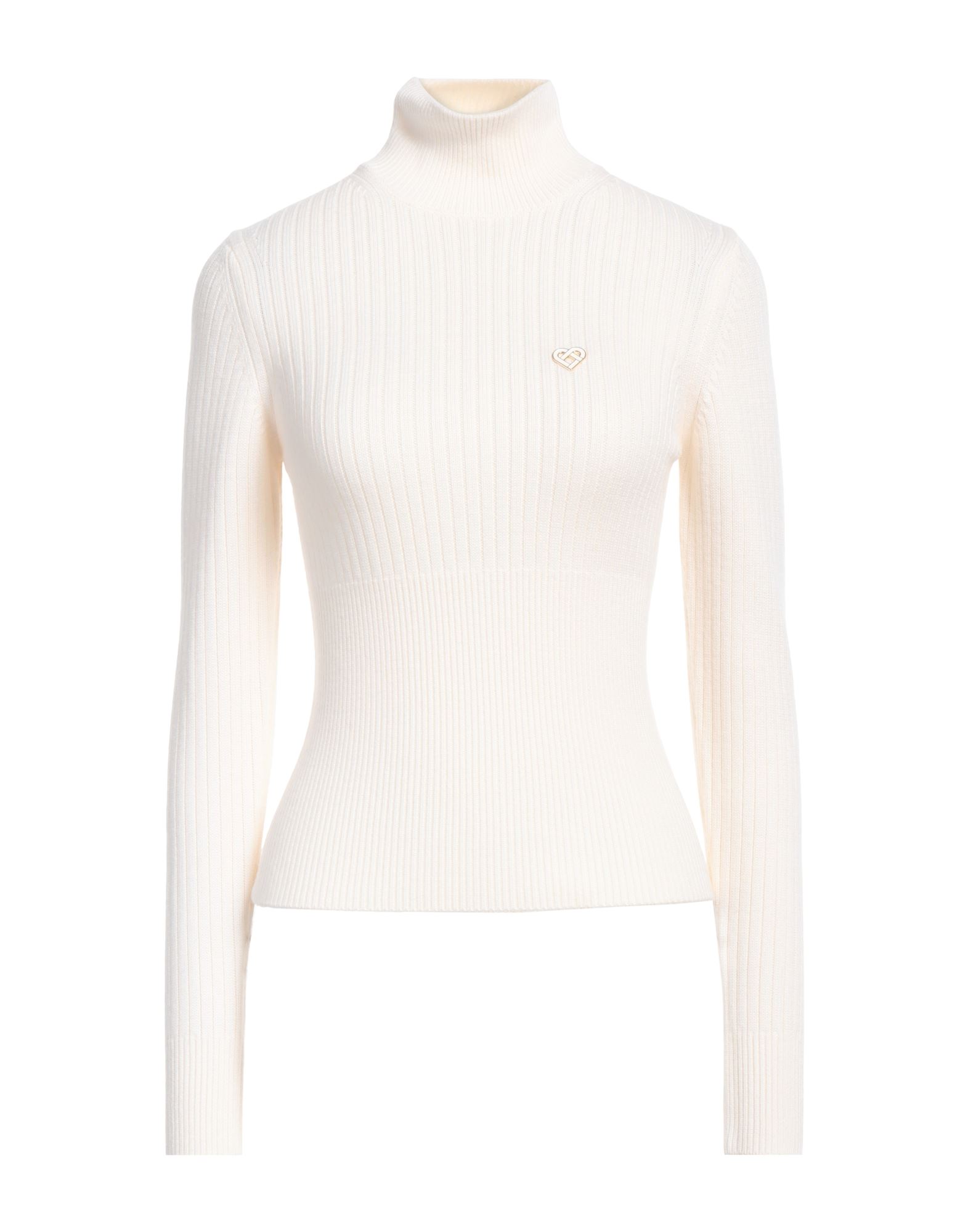 CASABLANCA Rollkragenpullover Damen Cremeweiß von CASABLANCA