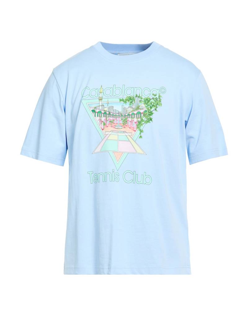 CASABLANCA T-shirts Herren Himmelblau von CASABLANCA