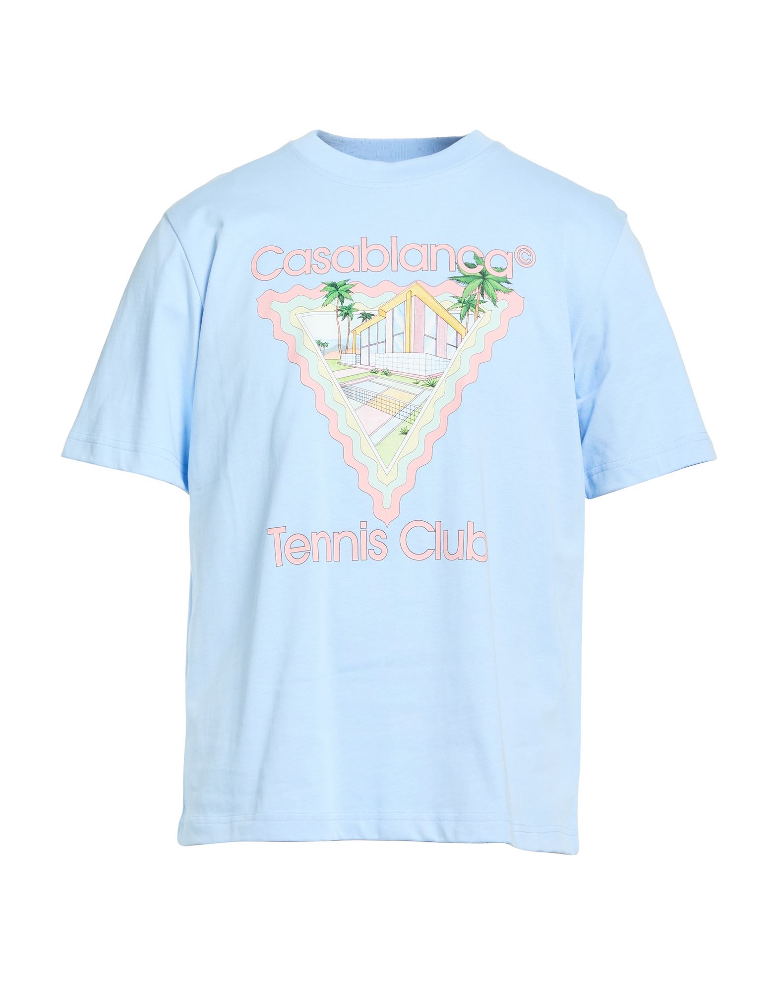 CASABLANCA T-shirts Herren Himmelblau von CASABLANCA
