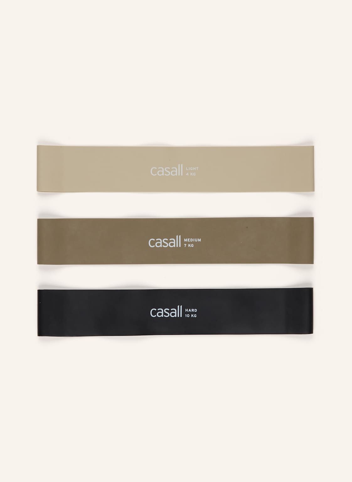 Casall 3er-Set Fitnessbänder beige von CASALL