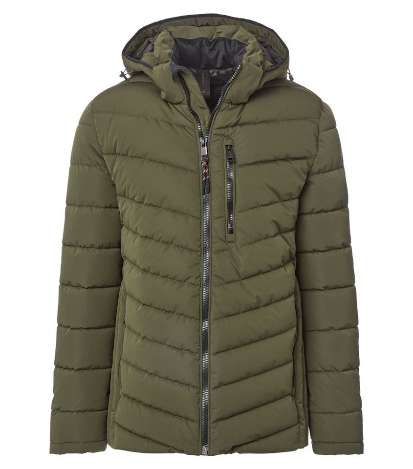 CASAMODA Allwetterjacke Outdoor Jacke gesteppt mit Kap 336 GRUEN von CASAMODA