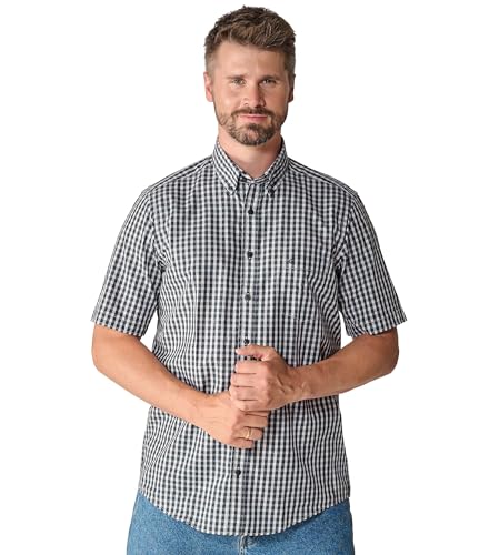CASAMODA Freizeithemd Kurzarm kariert Casual Fit von CASAMODA