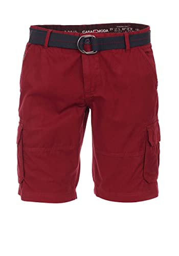 CASAMODA Bermuda Short Cargo Baumwolle dunkelrot Größe W32 von CASAMODA