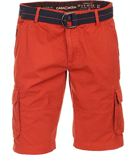 Casamoda Bermuda Short Cargo Baumwolle orange Größe W34 von CASAMODA