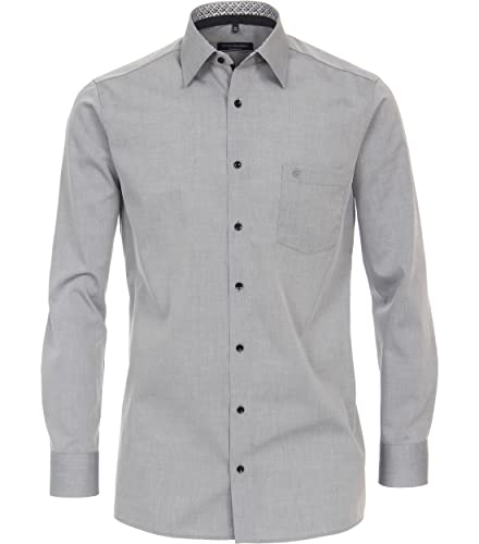 CASAMODA Businesshemd Uni Comfort Fit Hellgrau 53 von CASAMODA