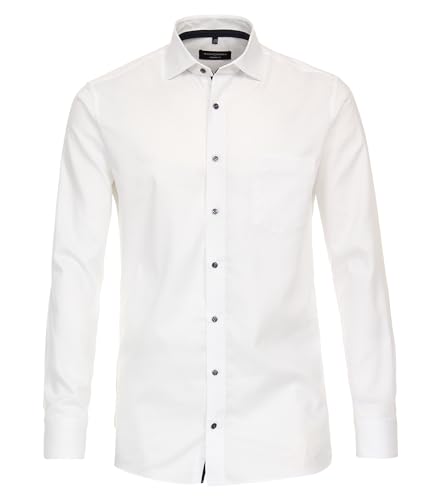 CASAMODA Businesshemd Uni Modern Fit Weiß 47 von CASAMODA