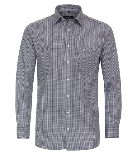 CASAMODA Businesshemd kariert Comfort Fit Mittelblau 40 von CASAMODA