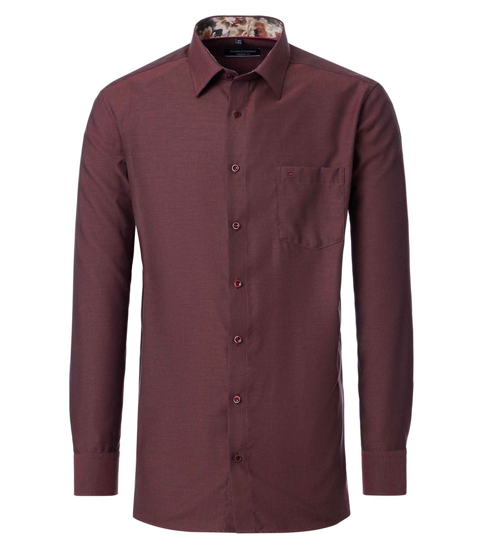 CASAMODA - Businesshemd rot - Gr. - 48 von CASAMODA
