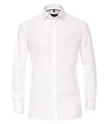 CASAMODA Businesshemd Uni Comfort Fit Weiß 47 von CASAMODA