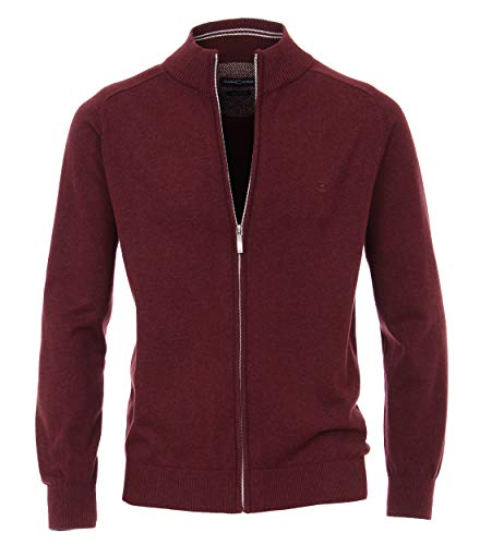 CASAMODA Cardigan Langarm mit Reißverschluss rot Größe XXL von CASAMODA