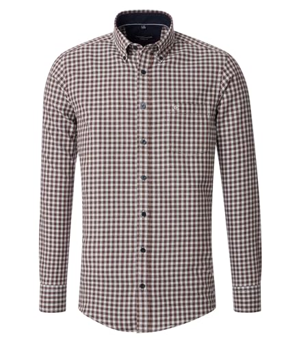 CASAMODA Casual Fit Hemd Langarm Button Down Kragen Flanell Karo rot Größe L CASAMODA Casual Fit Hemd Langarm Button Down Kragen Flanell Karo rot Größe L von CASAMODA