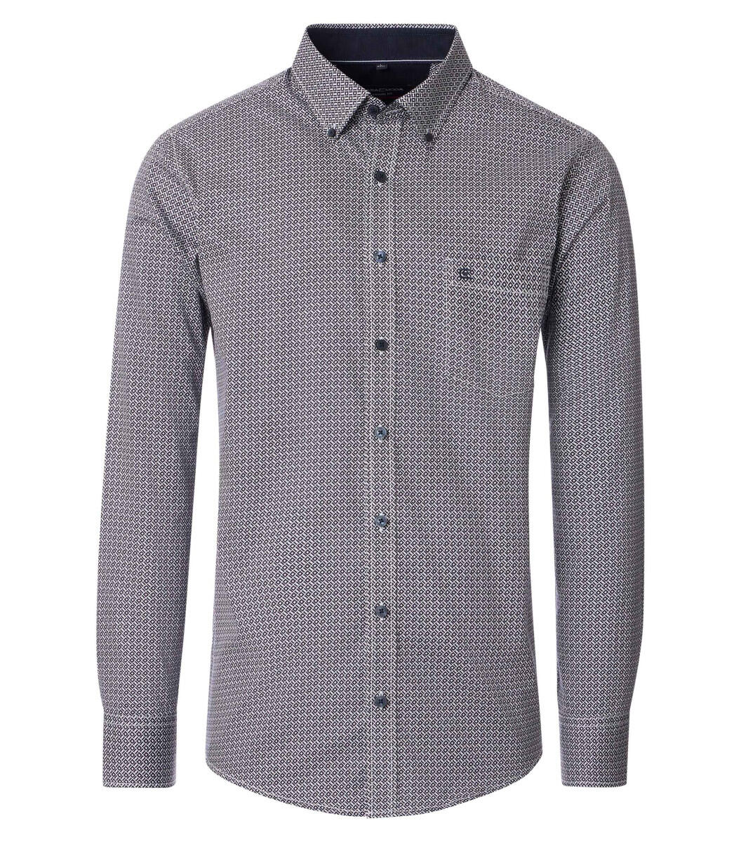 CASAMODA - Casual Fit: Freizeithemd blau - Gr. - L von CASAMODA