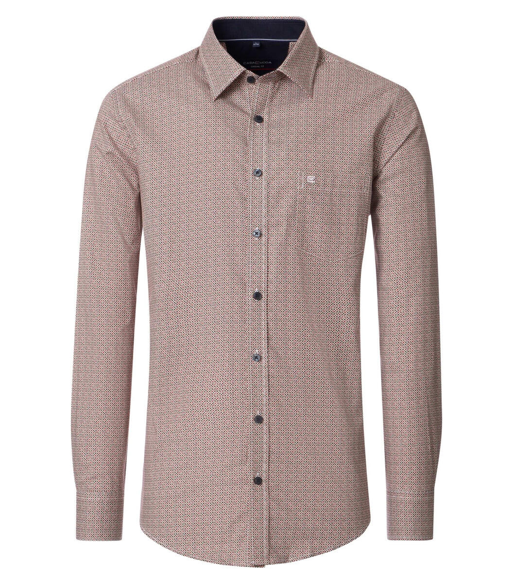 CASAMODA - Casual Fit: Freizeithemd rot/orange - Gr. - 3XL von CASAMODA