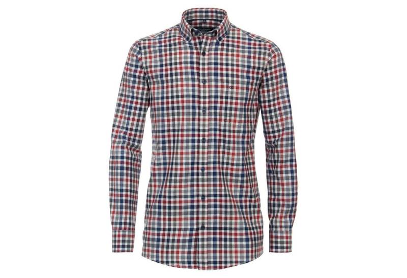 CASAMODA Flanellhemd CasaModa Flanellhemd Übergröße rot-blau-grau kariert von CASAMODA
