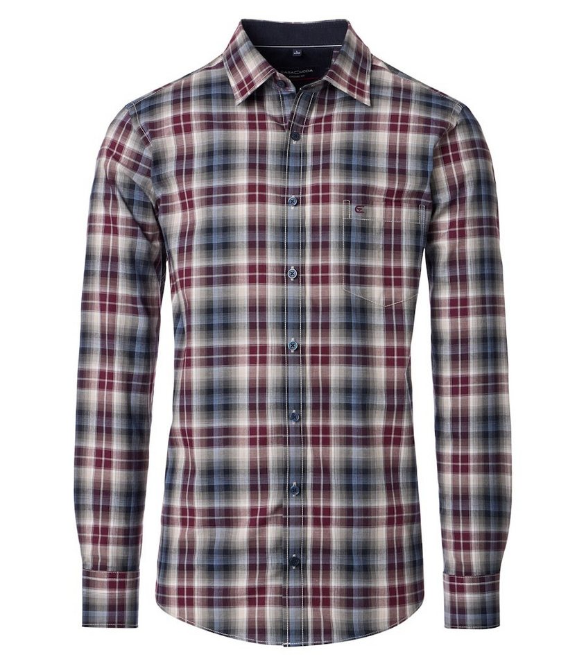 CASAMODA Flanellhemd Kent Casual Fit 400 ROT von CASAMODA