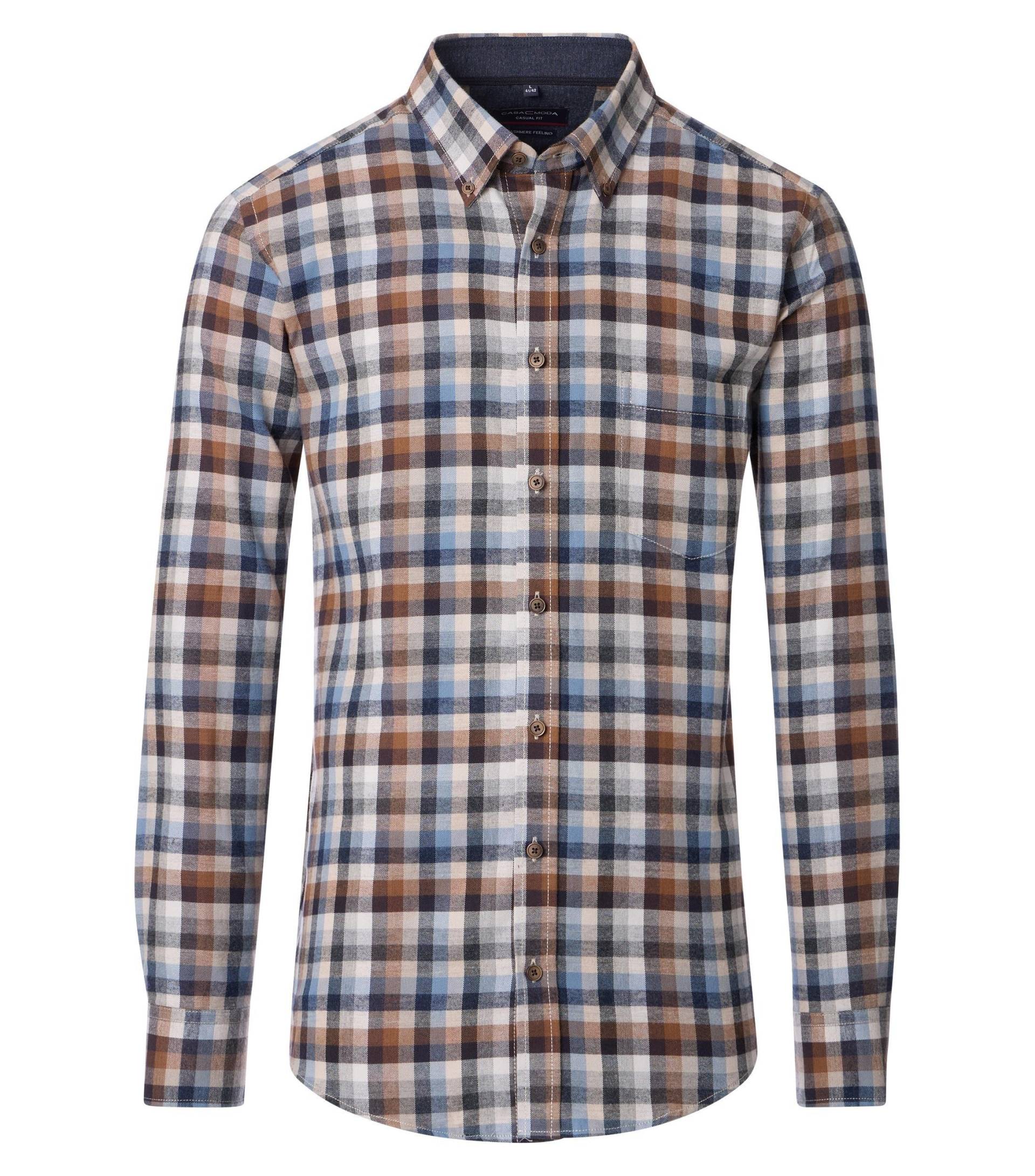 CASAMODA - Flanellhemd anthrazit - Gr. - 3XL von CASAMODA