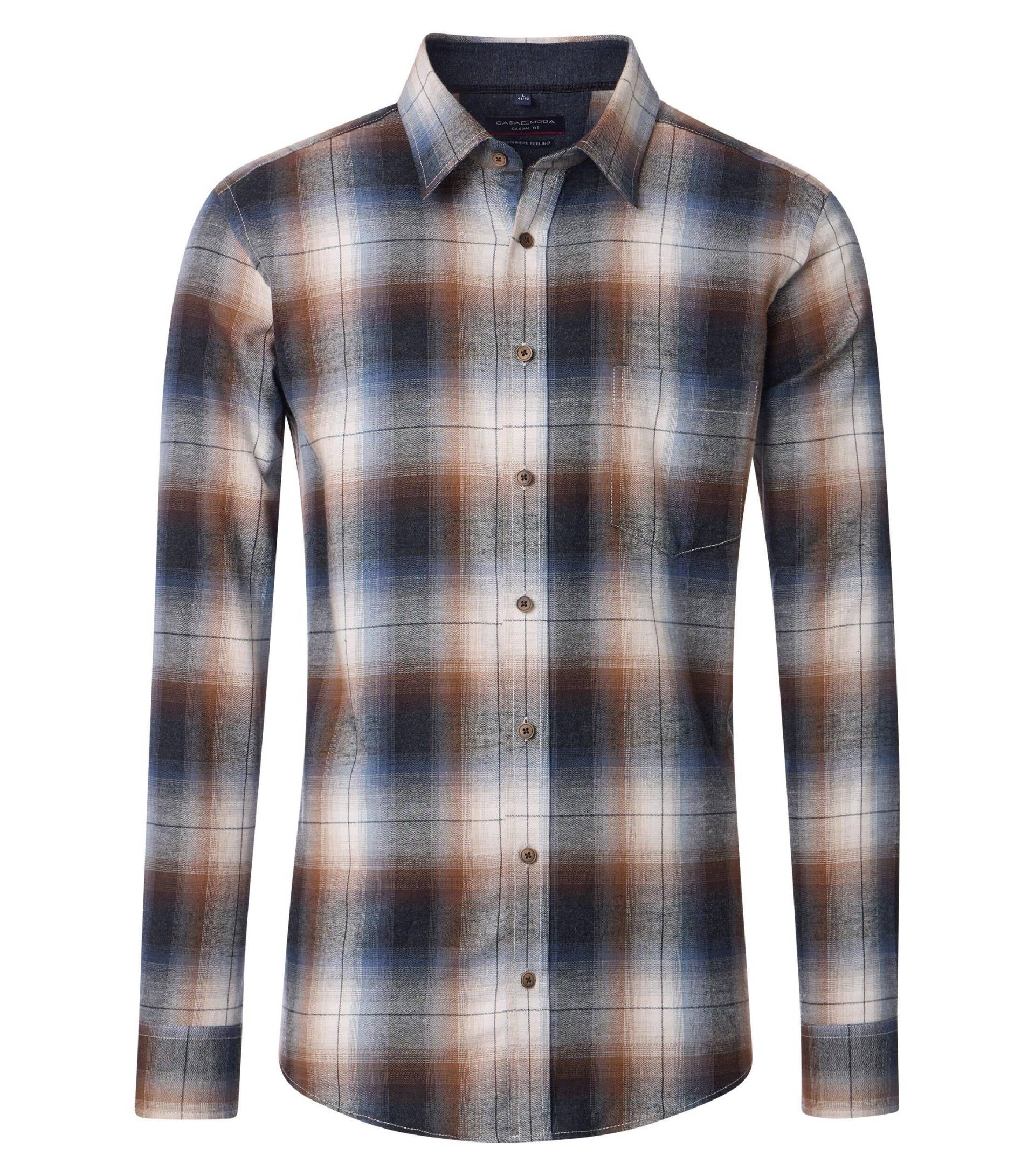 pure - PURE- FLXBL Hemd Langarm violett - Gr. - 45 von pure