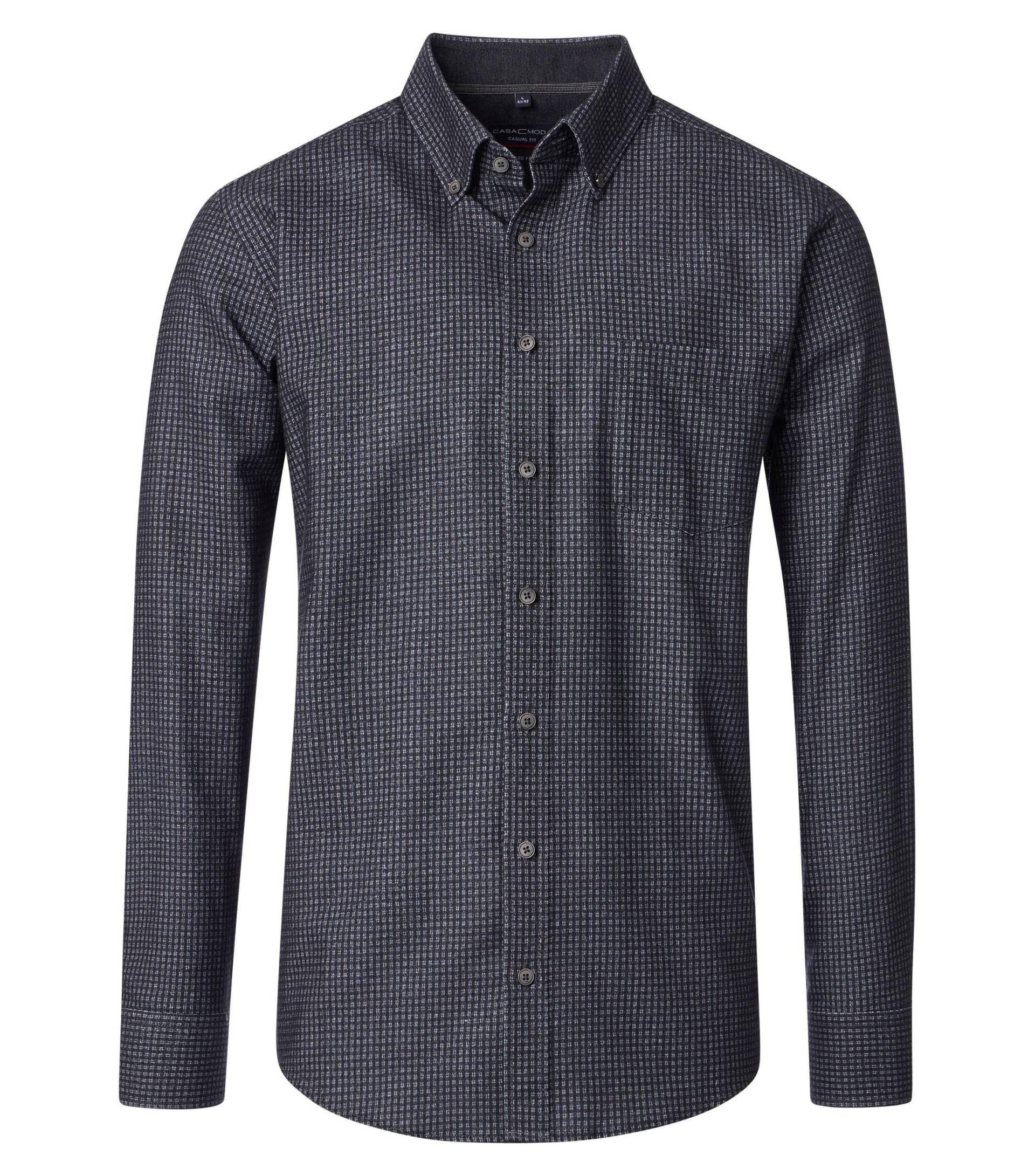 CASAMODA - Flanellhemd anthrazit - Gr. - XL von CASAMODA