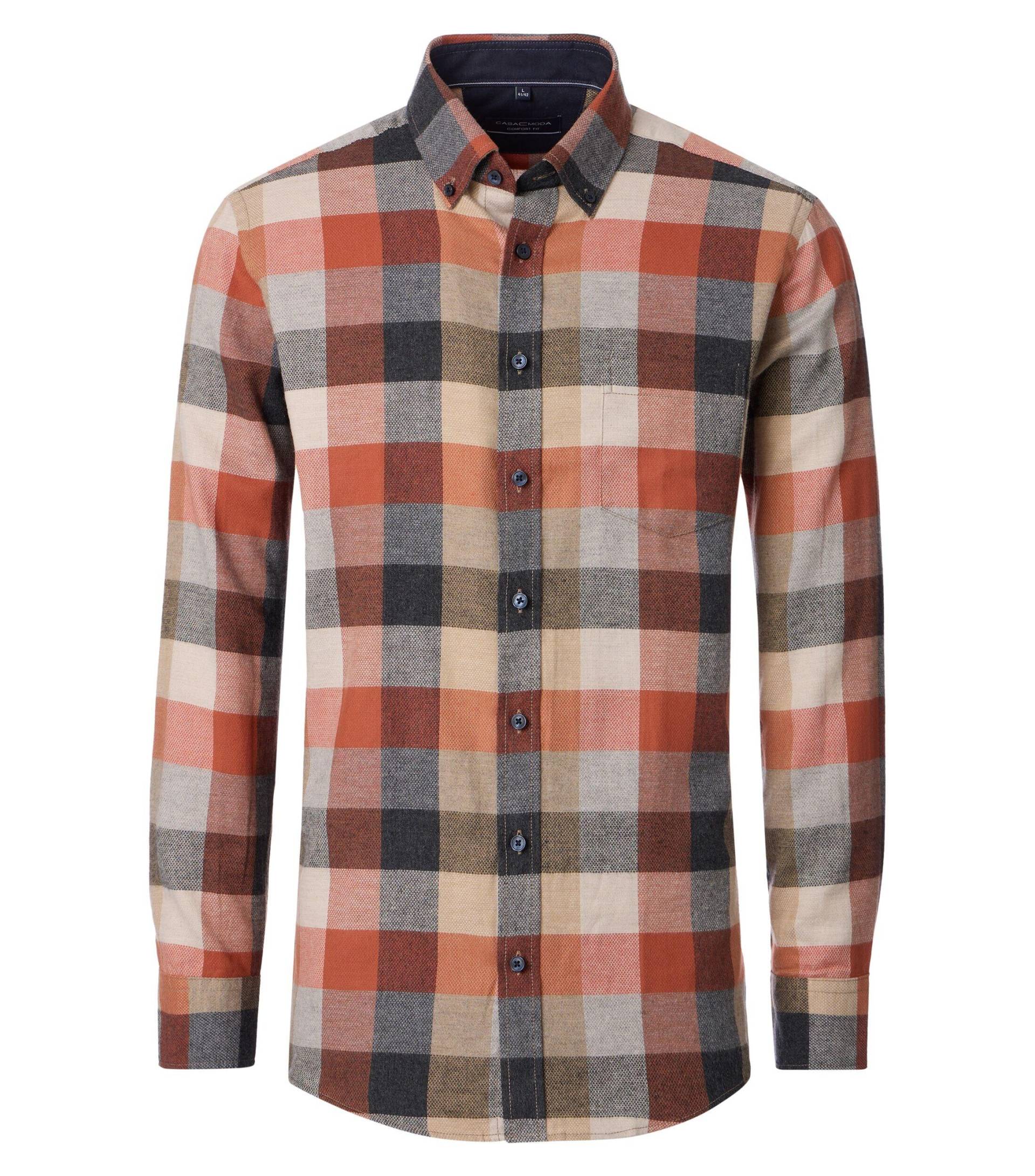 CASAMODA - Flanellhemd beige - Gr. - XXL von CASAMODA