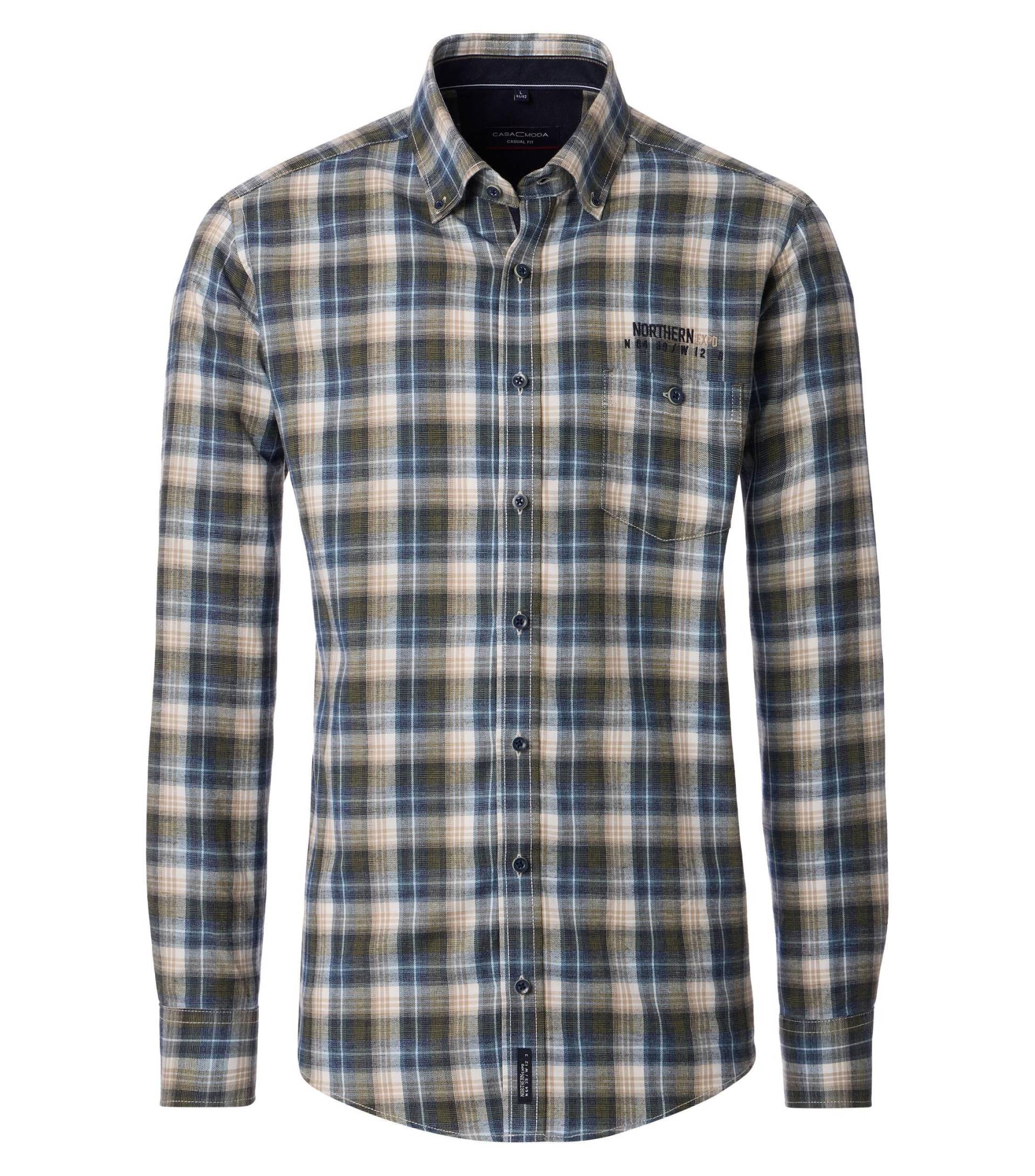 CASAMODA - Flanellhemd grün - Gr. - XL von CASAMODA