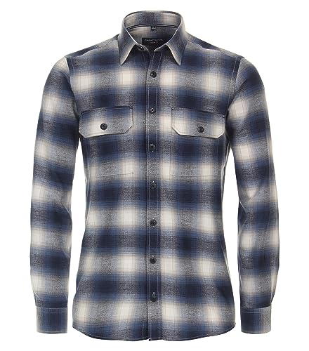 CASAMODA Flanellhemd kariert Casual Fit von CASAMODA