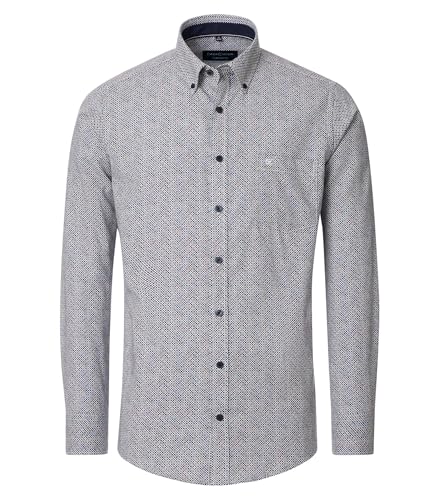 CASAMODA Freizeit Hemd Langarm in XXL Größen, blau/braun, Größe:5XL von CASAMODA