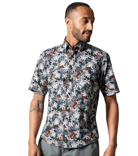 CASAMODA Freizeithemd Kurzarm Print Casual Fit Dunkelblau L CASAMODA Freizeithemd Kurzarm Print Casual Fit Dunkelblau L von CASAMODA