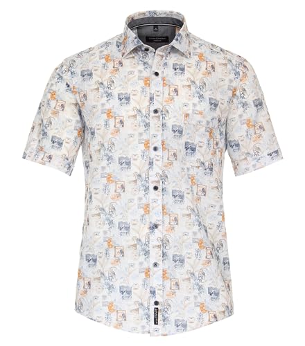 CASAMODA Freizeithemd Kurzarm Print Casual Fit Mittelblau M CASAMODA Freizeithemd Kurzarm Print Casual Fit Mittelblau M von CASAMODA
