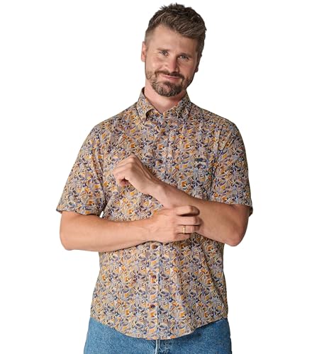 CASAMODA Freizeithemd Kurzarm Print Casual Fit von CASAMODA