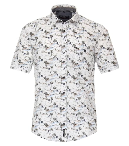 CASAMODA Freizeithemd Kurzarm Print Casual Fit graues Mittelblau XL CASAMODA Freizeithemd Kurzarm Print Casual Fit graues Mittelblau XL von CASAMODA