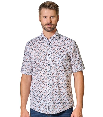 CASAMODA Freizeithemd Kurzarm Print Casual Fit von CASAMODA