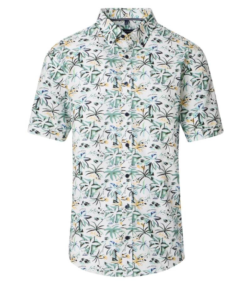 CASAMODA - Freizeithemd Kurzarm aqua bis petrol - Gr. - 3XL von CASAMODA