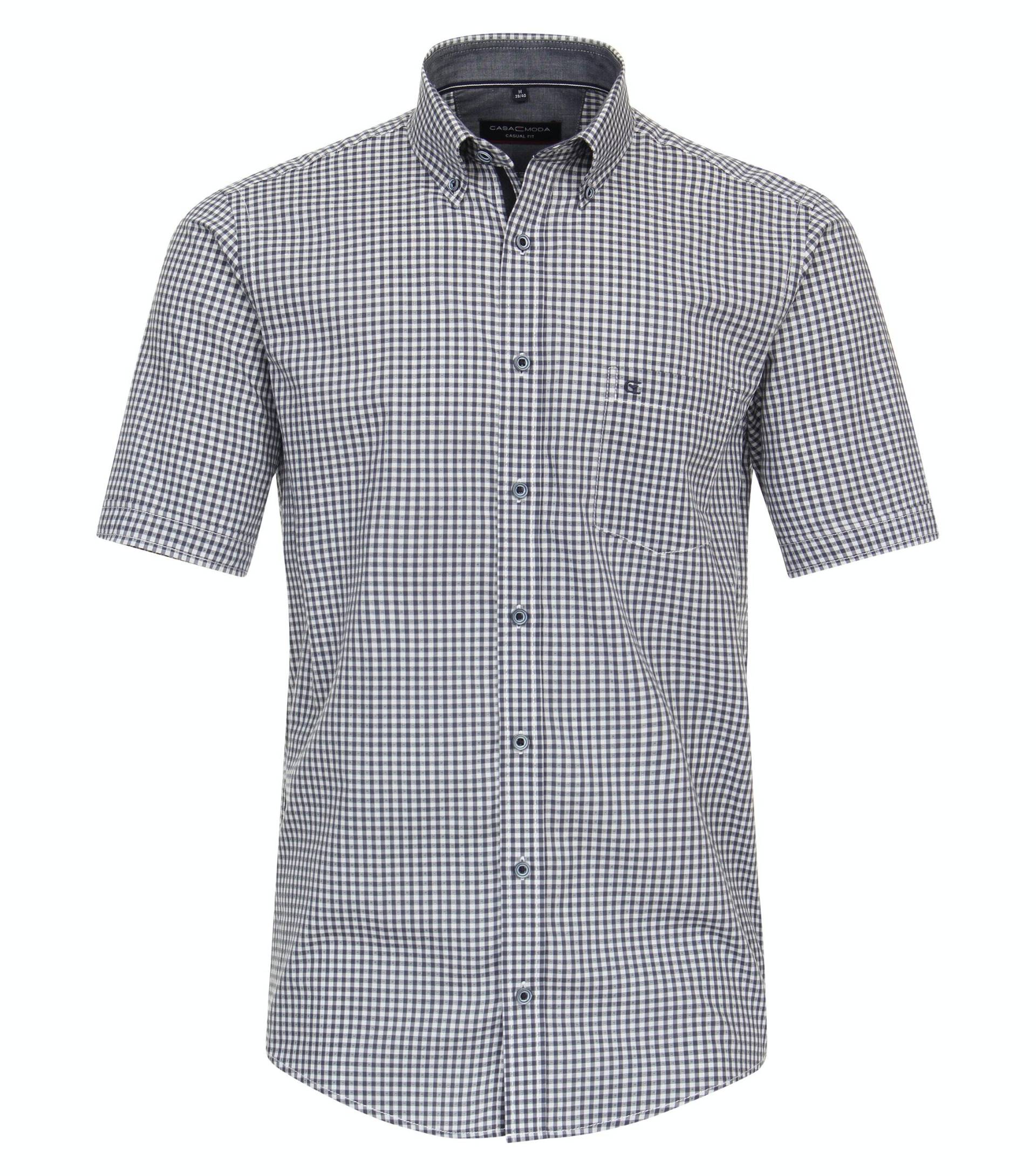 CASAMODA - Freizeithemd Kurzarm aqua bis petrol - Gr. - 4XL von CASAMODA