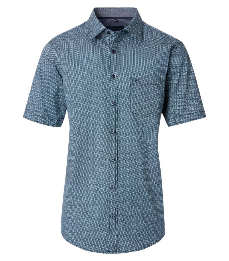 CASAMODA - Freizeithemd Kurzarm aqua bis petrol - Gr. - L von CASAMODA