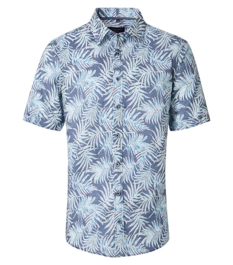 CASAMODA - Freizeithemd Kurzarm aqua bis petrol - Gr. - XL von CASAMODA