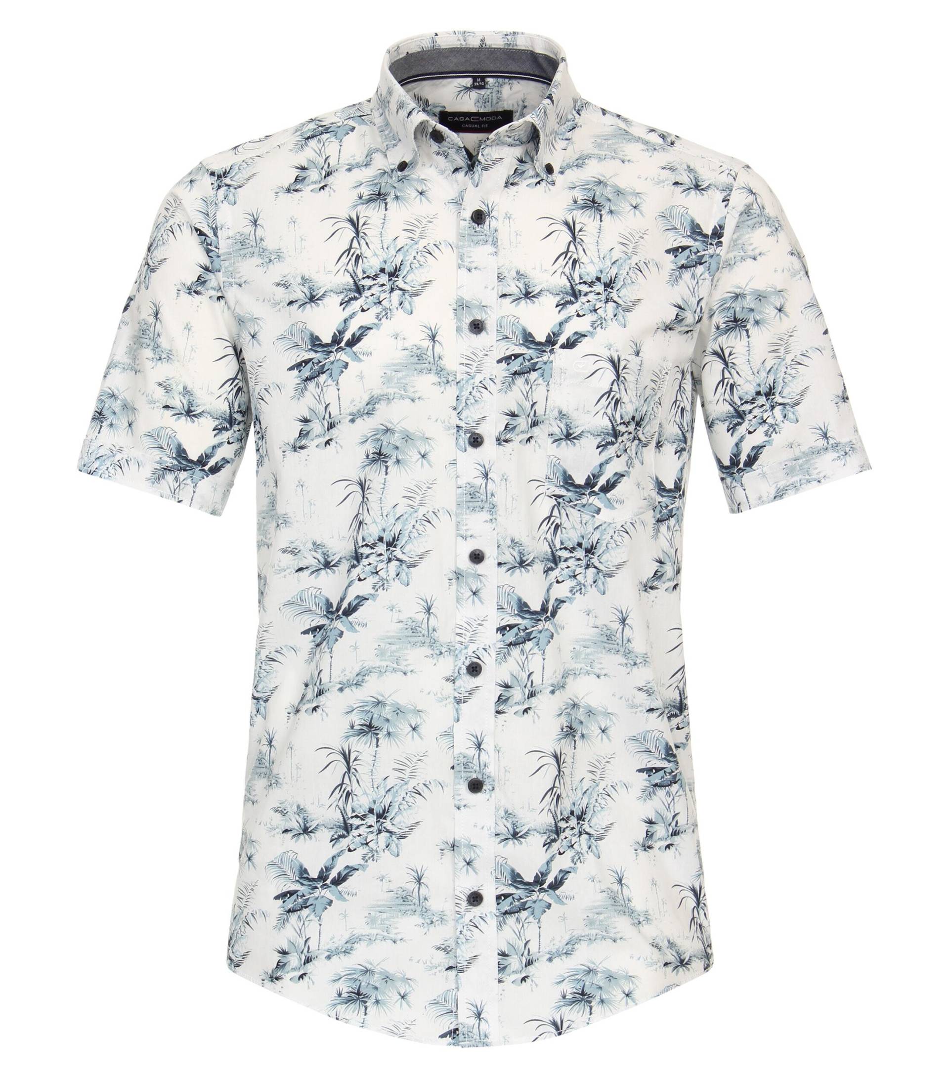 CASAMODA - Freizeithemd Kurzarm blau - Gr. - M von CASAMODA