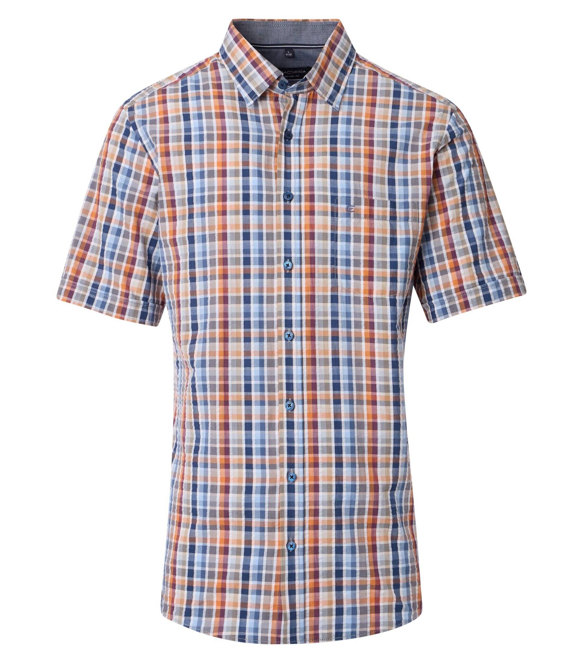 CASAMODA - Freizeithemd Kurzarm blau - Gr. - XL von CASAMODA