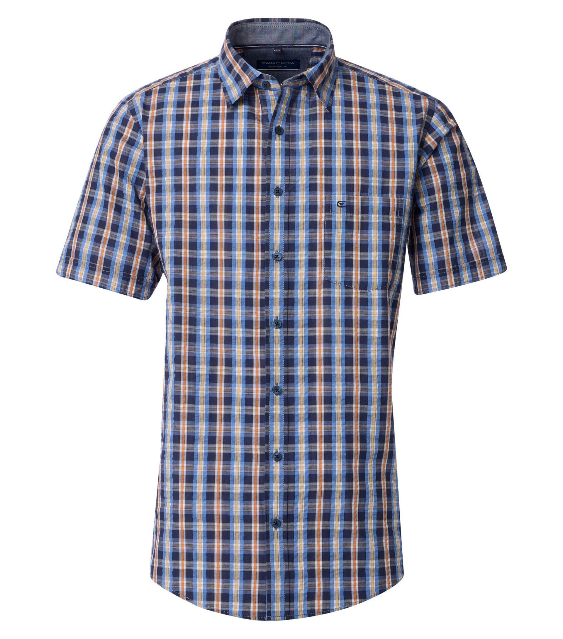 CASAMODA - Freizeithemd Kurzarm blau - Gr. - XXL von CASAMODA