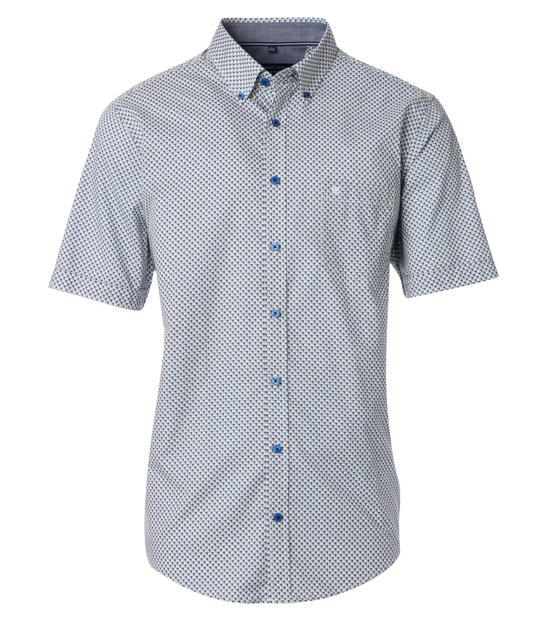 CASAMODA - Freizeithemd Kurzarm blau - Gr. - XXL von CASAMODA