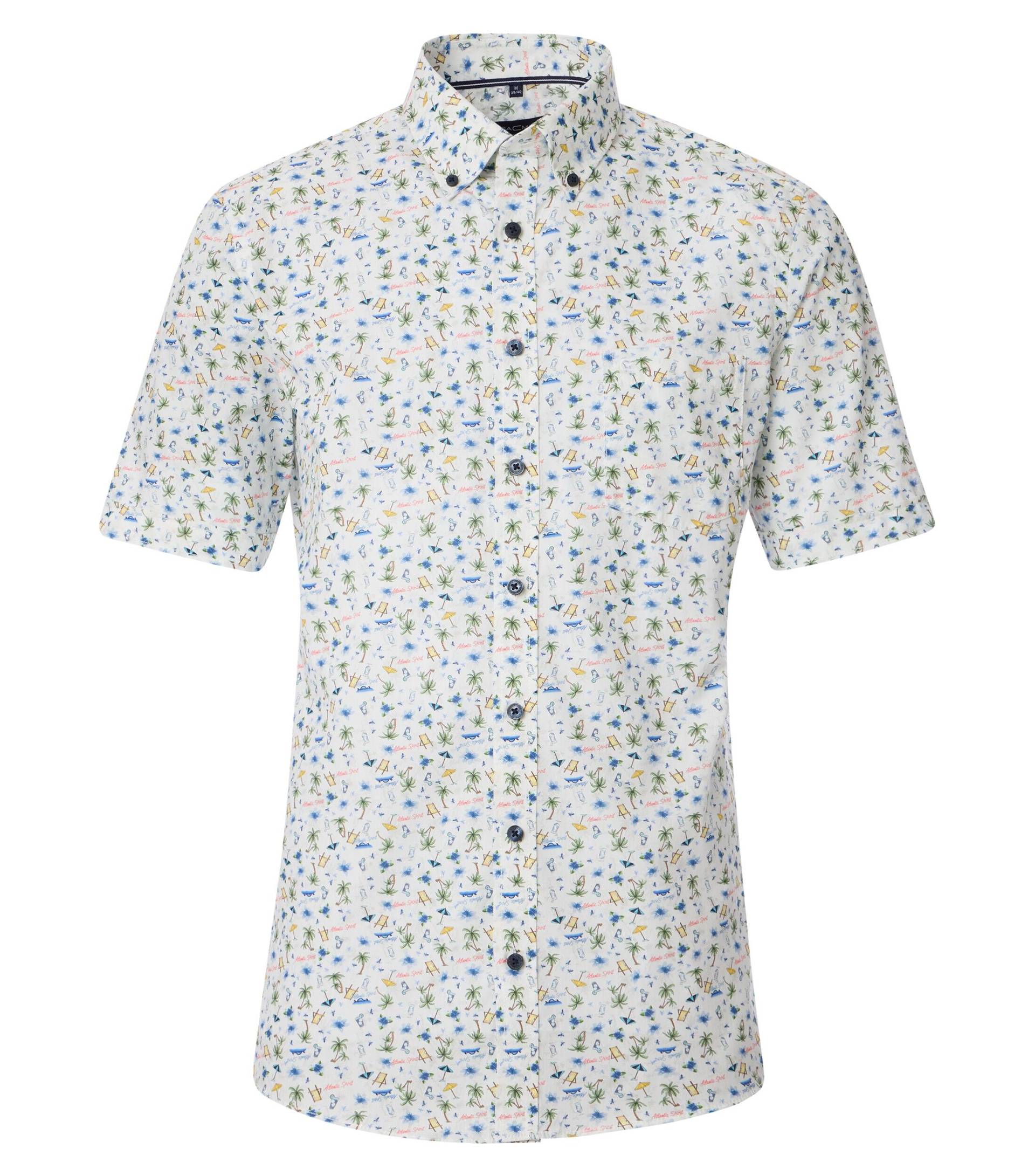 CASAMODA - Freizeithemd Kurzarm blau - Gr. - XXL von CASAMODA