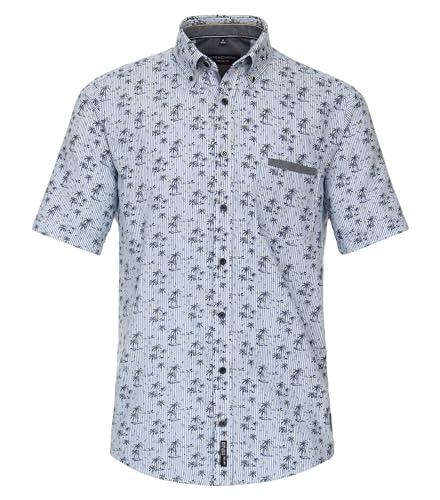 CASAMODA Freizeithemd Kurzarm gestreift Casual Fit von CASAMODA
