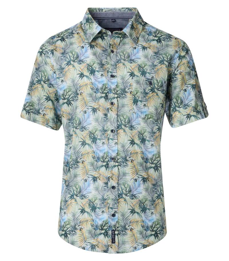 CASAMODA - Freizeithemd Kurzarm grün - Gr. - L von CASAMODA