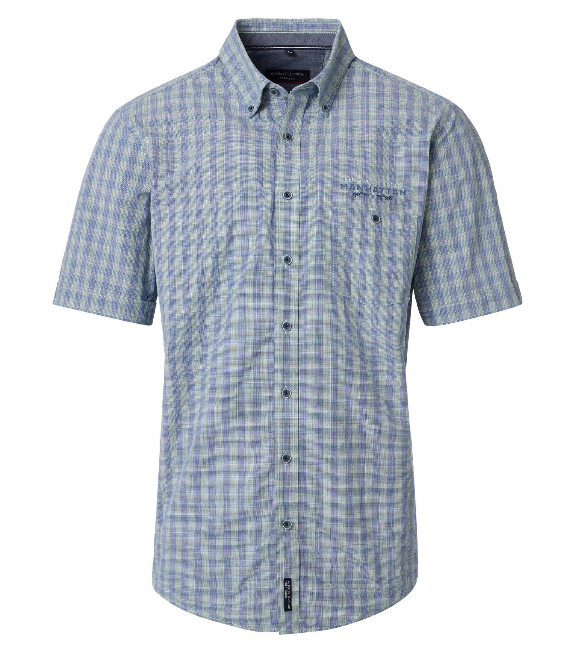 CASAMODA - Freizeithemd Kurzarm grün - Gr. - XXL von CASAMODA