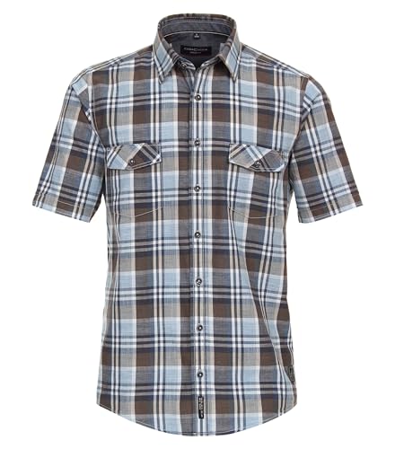 CASAMODA Freizeithemd Kurzarm kariert Casual Fit Mittelblau 3XL CASAMODA Freizeithemd Kurzarm kariert Casual Fit Mittelblau 3XL von CASAMODA