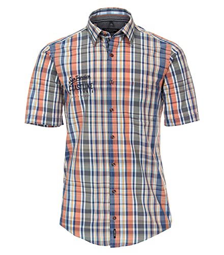 CASAMODA Freizeithemd Kurzarm kariert Casual Fit Mittelblau L CASAMODA Freizeithemd Kurzarm kariert Casual Fit Mittelblau L von CASAMODA