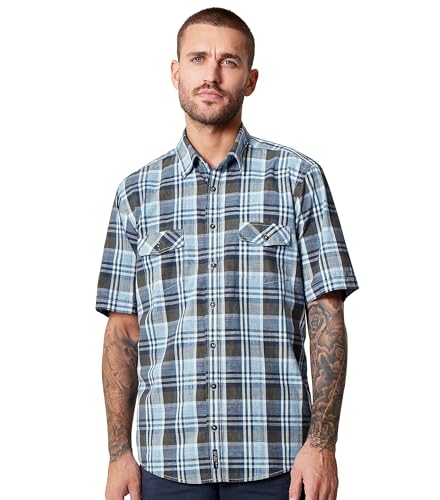 CASAMODA Freizeithemd Kurzarm kariert Casual Fit von CASAMODA