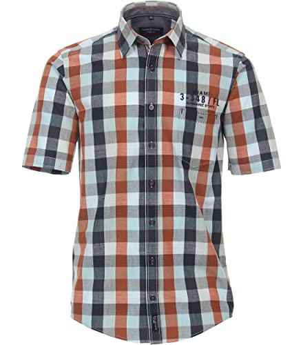 CASAMODA Freizeithemd Kurzarm kariert Casual Fit Orange XXL CASAMODA Freizeithemd Kurzarm kariert Casual Fit Orange XXL von CASAMODA