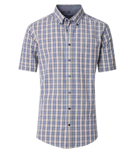CASAMODA Freizeithemd Kurzarm kariert Casual Fit von CASAMODA