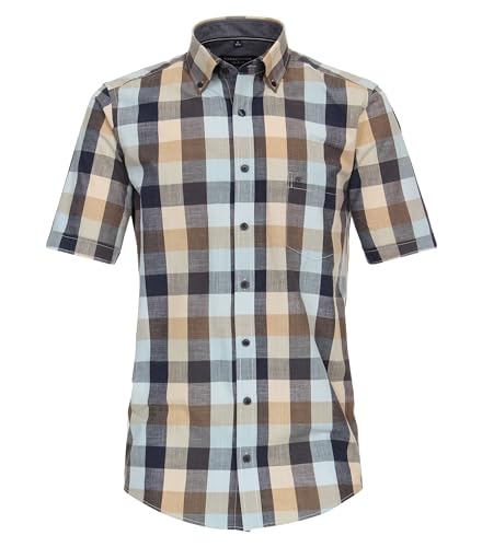 CASAMODA Freizeithemd Kurzarm kariert Casual Fit von CASAMODA